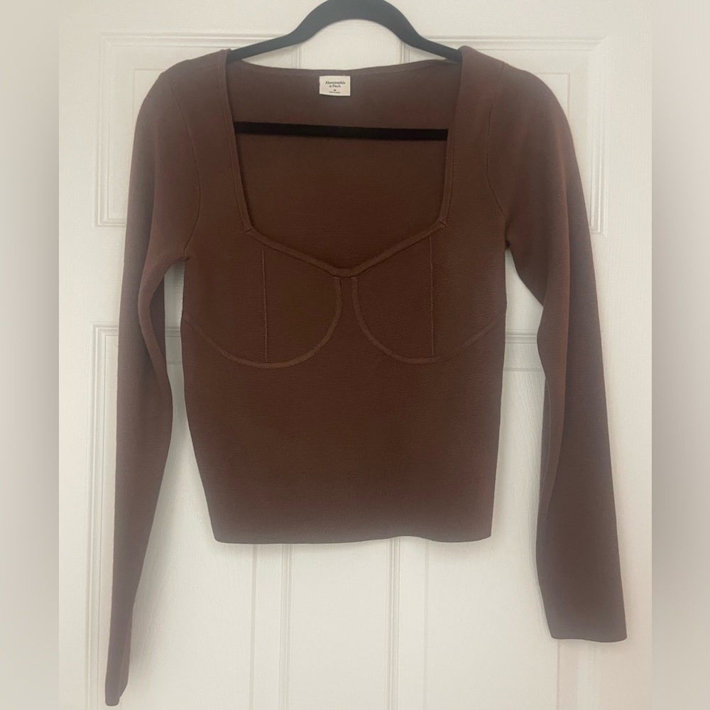 Abercrombie & Fitch Corset Style Sweater - Picture 1 of 5